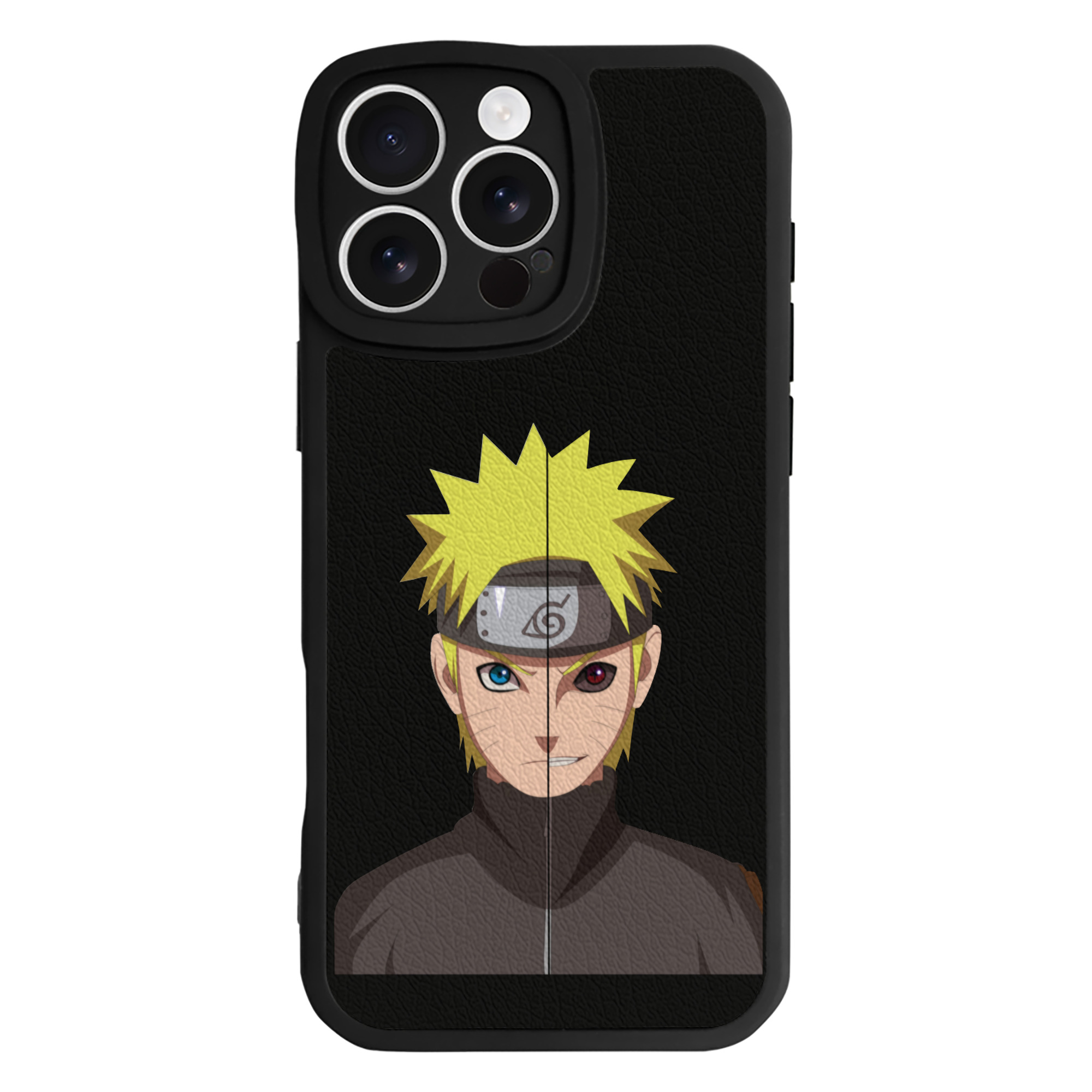 （画像用） NARUTO -ナルト- うずまき ナルト Uzumaki Naruto 【iPhone 16シリーズ対応】シリコンスマホケース（レザー調） 材質：シリコン